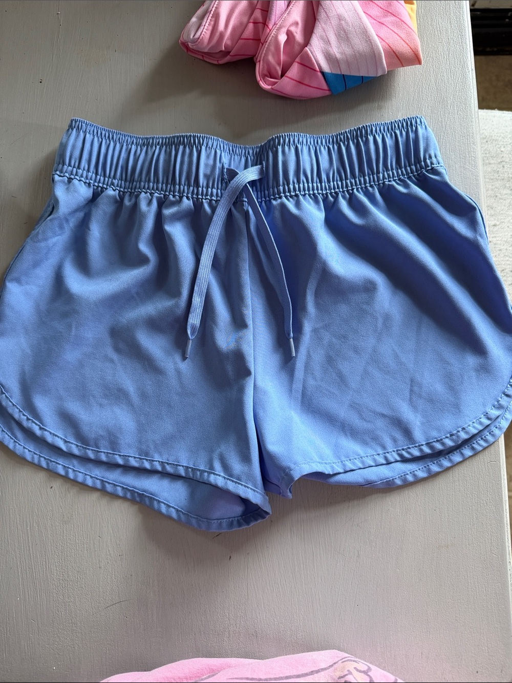 wonder nation Light Blue Athletic Drawstring Shorts